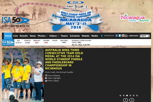 Isa theme site design template sample
