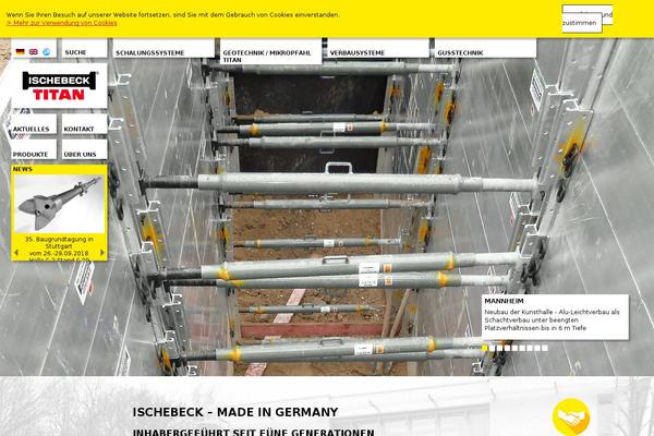 ischebeck.de site used Kachel-theme