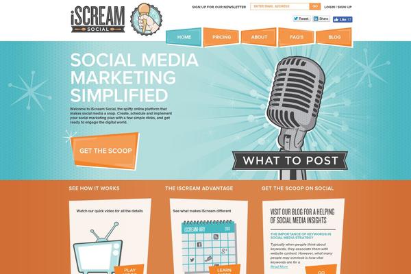 iscreamsocialapp.com site used Iscream