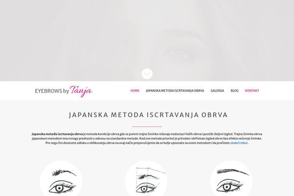 iscrtavanjeobrva.com site used Iscrtavanje-obrva-tema