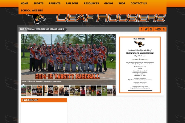 Gameday theme site design template sample