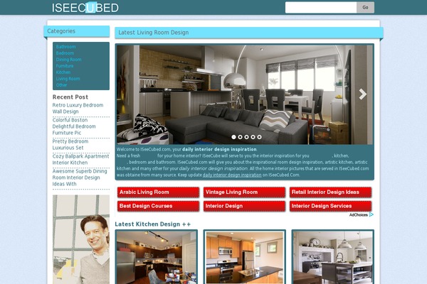Blogi theme site design template sample