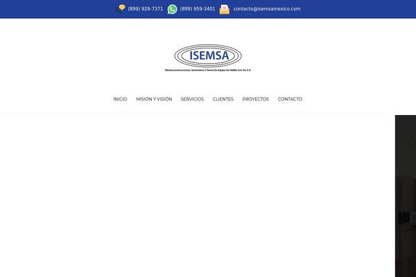 Site using Speed Contact Bar plugin