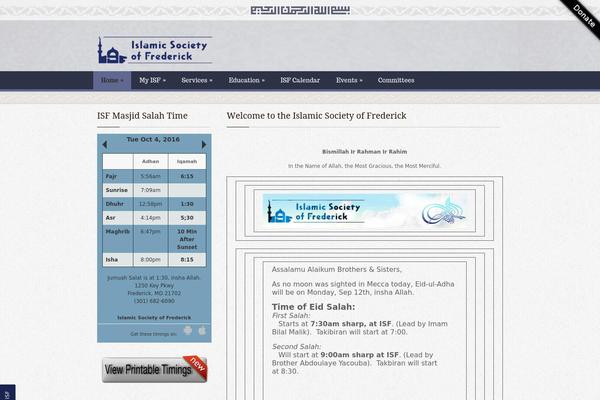 Islamic theme site design template sample