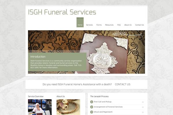 isghfuneralhome.org site used Renaya