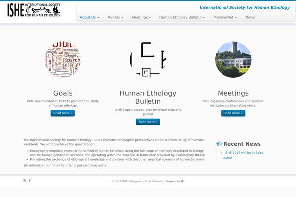 Customizr theme site design template sample