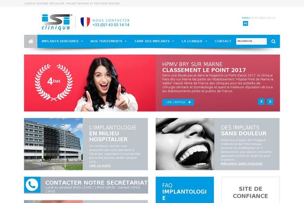 Isi theme site design template sample