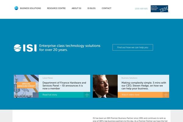 isi.com.au site used Isi