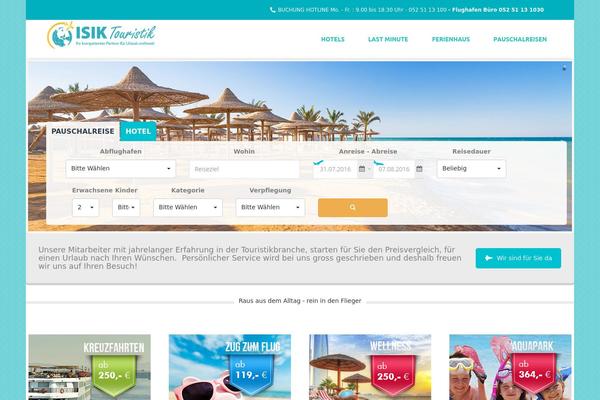 Trendy Travel theme site design template sample