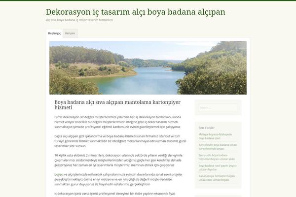 Misty Lake theme site design template sample
