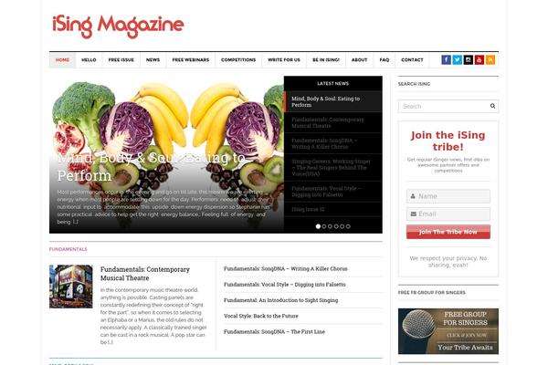 Solon theme site design template sample