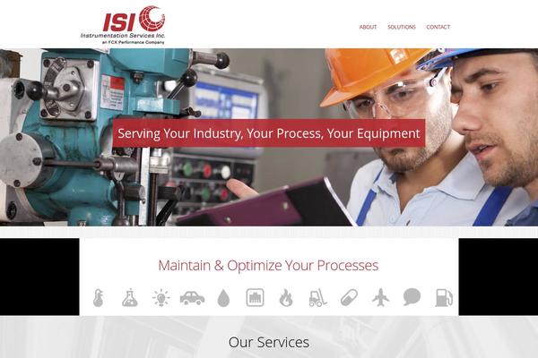Isi theme site design template sample