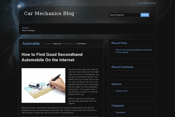 Ambience theme site design template sample