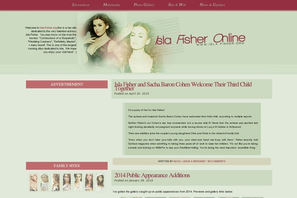 Isla theme site design template sample