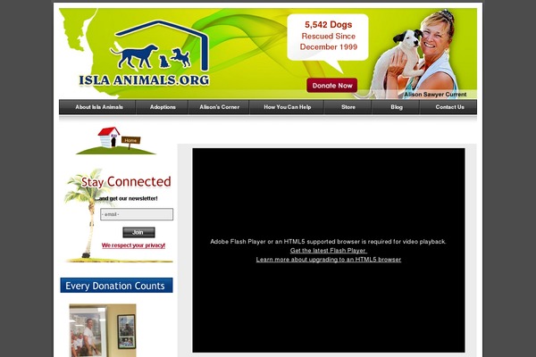 islaanimals.org site used Isla