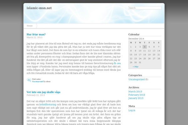 Azul theme site design template sample