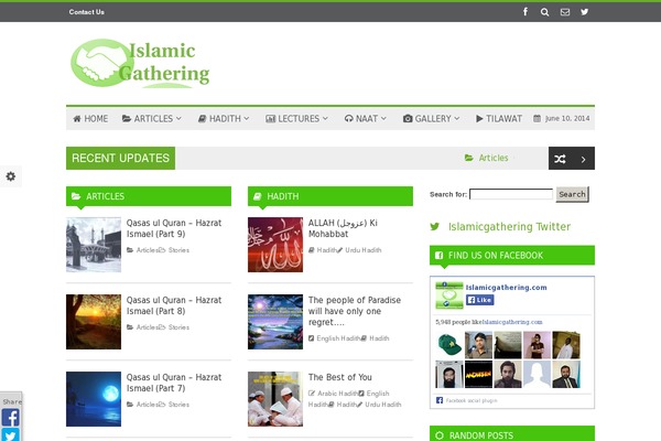 Jarida theme site design template sample