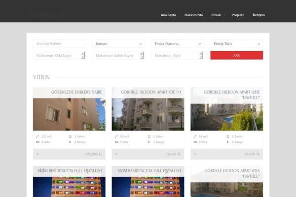 Realty theme site design template sample