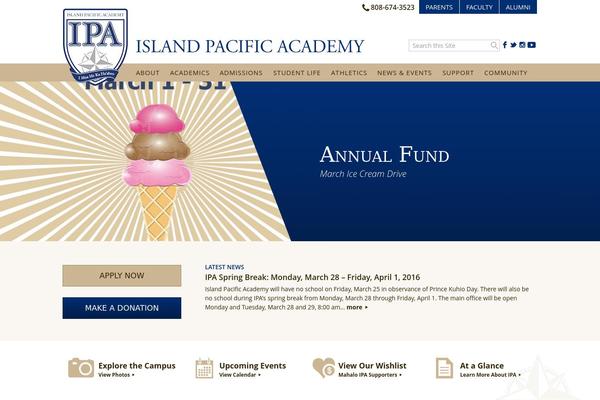 islandpacificacademy.org site used Ipa
