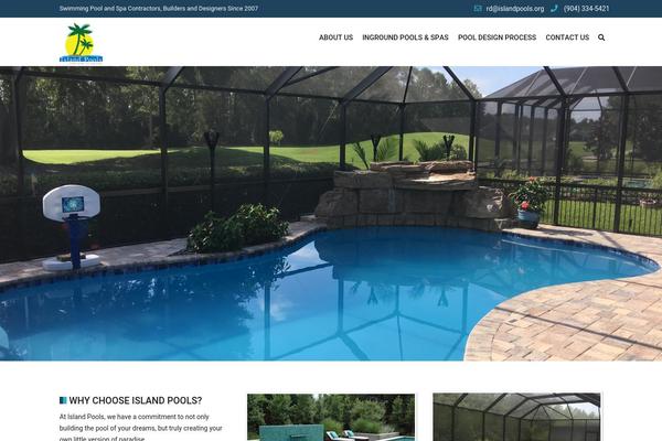Swimmingpool theme site design template sample