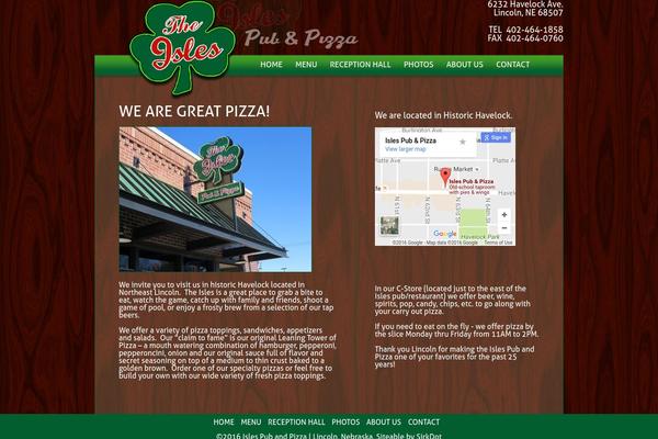 islespubandpizza.com site used Isles