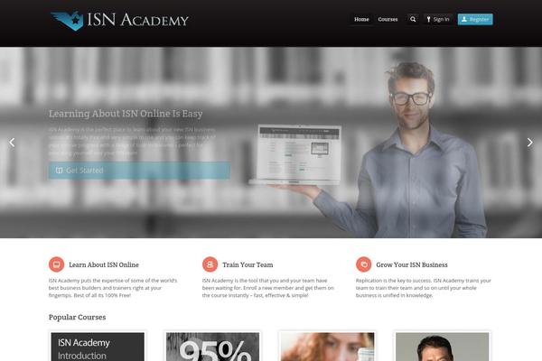 Academy theme site design template sample