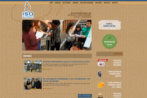 iso.edu.ar site used Iso