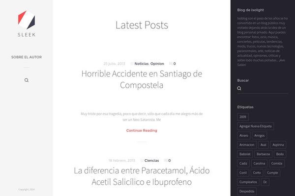 Sleek theme site design template sample