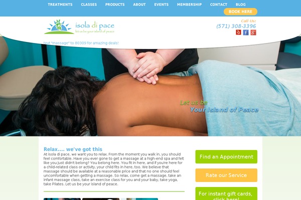 Isola theme site design template sample