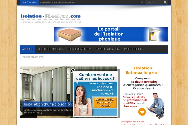 Site using 123devis-affiliation plugin