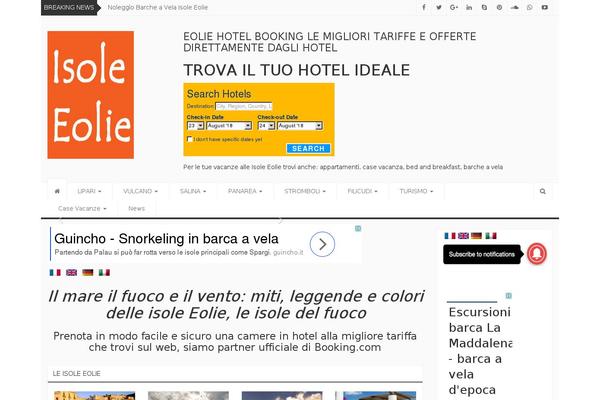 isoleolie.it site used Newszine
