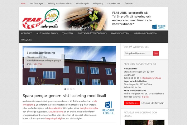 isolerproffs.se site used Eniva-isolerproffs
