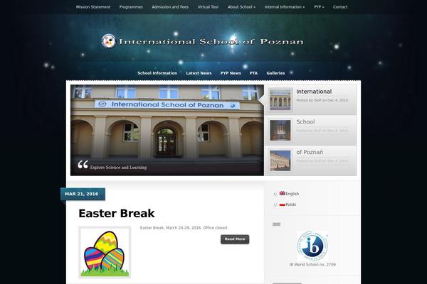 Glow theme site design template sample