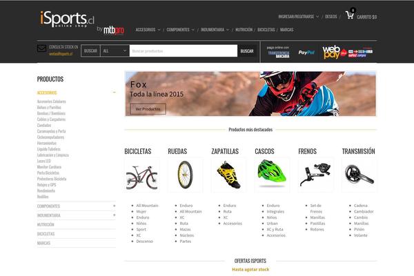 Mindig theme site design template sample