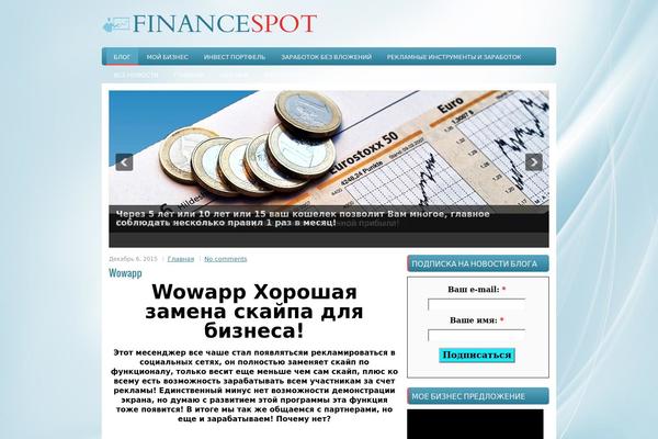 Financespot theme websites examples