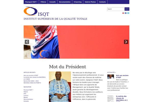 Academica theme site design template sample