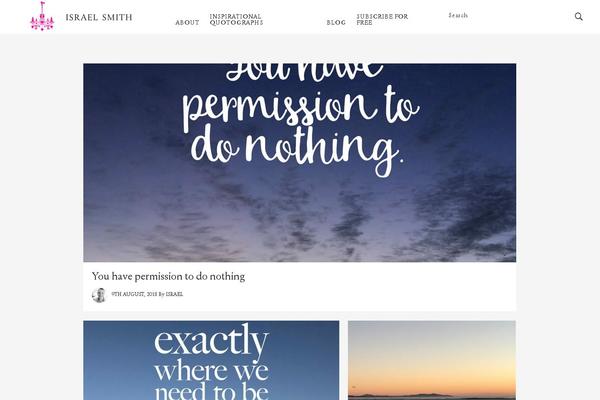 israelsmith.com site used No-sidebar-pro