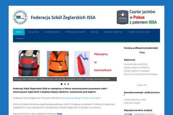 Iss theme site design template sample