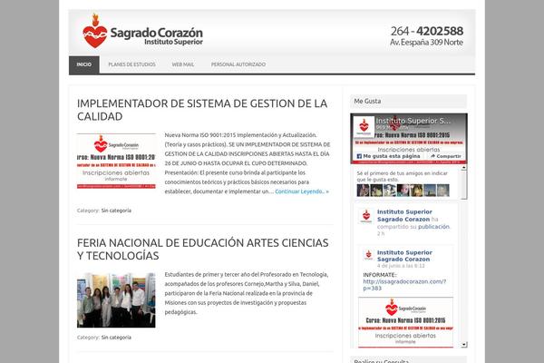 Iconic One theme site design template sample