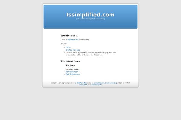 Home theme site design template sample