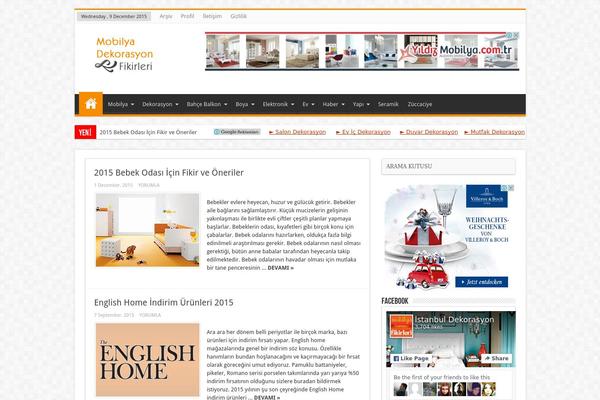 Decor theme site design template sample