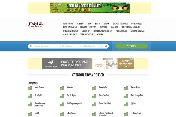 Directory theme site design template sample