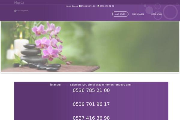 Spa Lab theme site design template sample