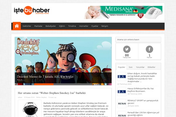Sahifa theme site design template sample