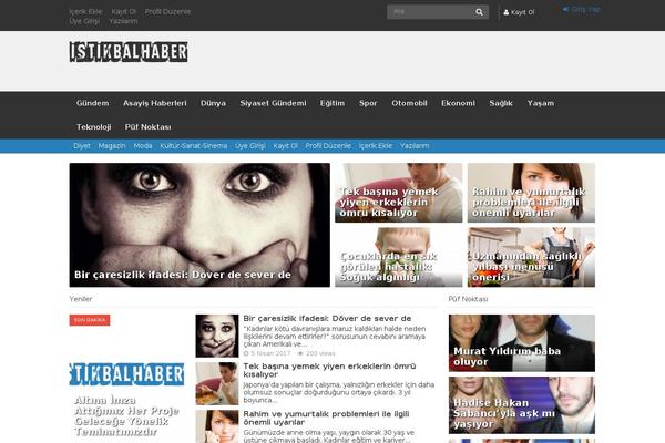 iMagazine theme site design template sample