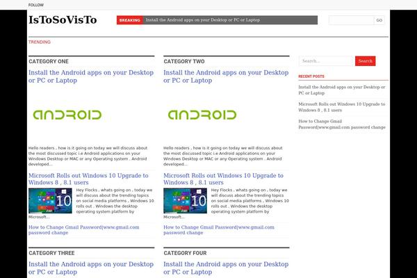 istosovisto.com site used Newsworld-free-version