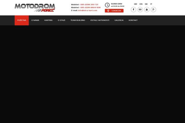 istra-kart.com site used Karting