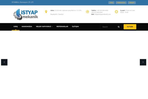 Industries theme site design template sample
