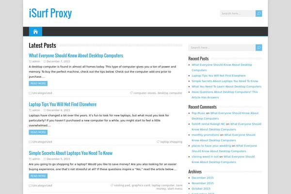 Ascent theme site design template sample