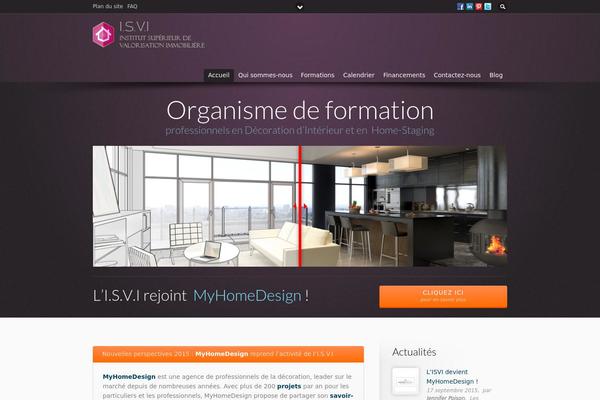 Flare theme site design template sample